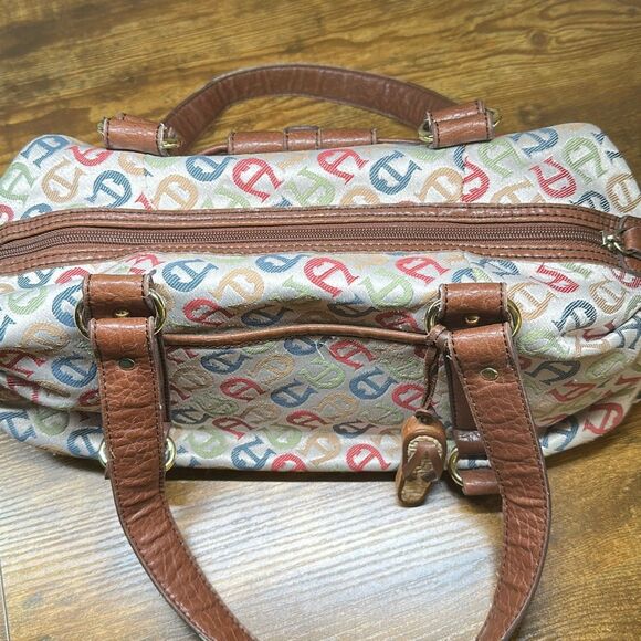 Etienne Aigner Handbag Women's Signature Brown Logo Shoulder Purse - Picture 15 of 15